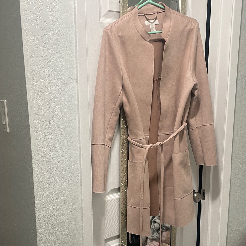 H&M Light Pink Trench Coat